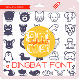 Animal Alphabet Icons Dingbat Font - W Λ D L Ξ N