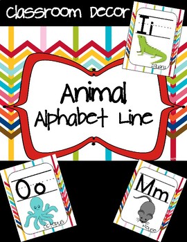 Animal Alphabet Line Posters by Interactive Learning at its Best