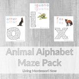 Animal Alphabet Maze Pack