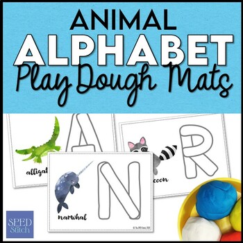 Animal Alphabet Play Dough Mats by The SPED Stitch | TpT