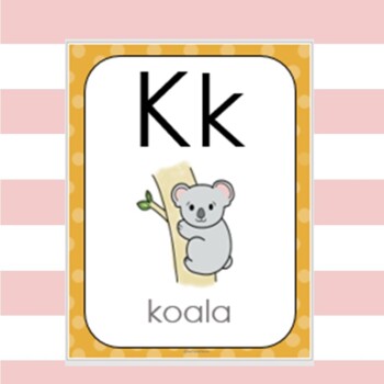 Animal Alphabet Poster, Neutrals Colors by That Trendy Teacher | TPT