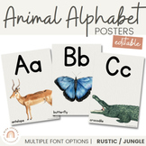 Animal Alphabet Posters | MODERN JUNGLE | Classroom Decor