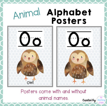 Animal Alphabet Poster - Wonderful Whirl