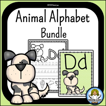 Animal Alphabet Printing and Posters Bundle by Nicola Lynn | TPT