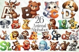 Animal Alphabet Sublimation Bundle Graphic