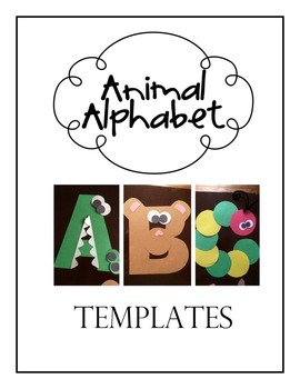 Preview of Animal Alphabet Template