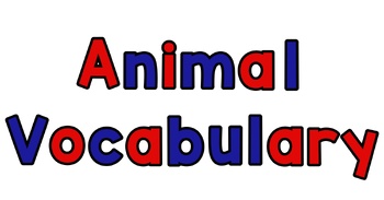 Preview of Animal Alphabet Vocabulary (Sample) A-D