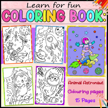 Kids Coloring Paper Roll 30cmX300cm Perfect Travel Activity Astronaut Planet, Other