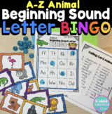 Animal Beginning Letter Sound BINGO