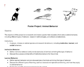 Preview of Animal Behavior Poster Project