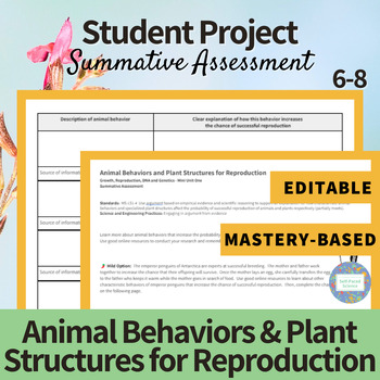 Preview of Animal Behaviors: Using Argument based on Evidence - Project for MS-LS1-4
