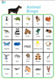 30 Printable Animal Bingo Boards + 97 Animal Calling Cards