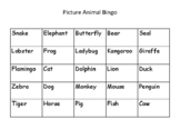 Animal Bingo