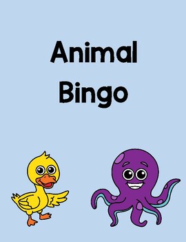 Preview of Animal Bingo / Bingo de Animais
