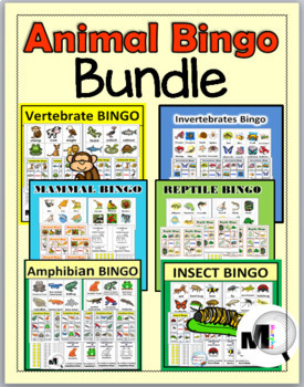 Preview of Animal Bingo Games Bundle Animal Classification