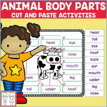 Animal Body Parts Worksheets by Catherine S | TPT