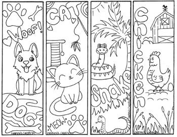 Preview of Animal Bookmarks