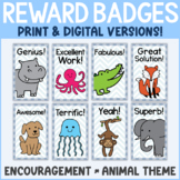 Animal Theme Reward Badges - Digital Reward System