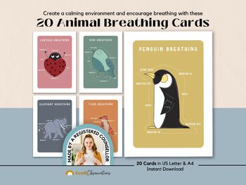 Preview of Animal Breathing Cards