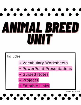 Preview of Animal Breed Units