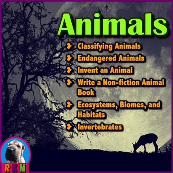 Preview of Animal Bundle (Classifying, Endangered, Nonfiction book, Invent Animal, Habitat)