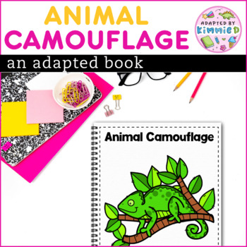 Preview of Animal Camouflage Adapted Book for Special Education Fun Circle Time Activity