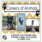 Animal Careers: Mini Lesson for Career Day or Career Week