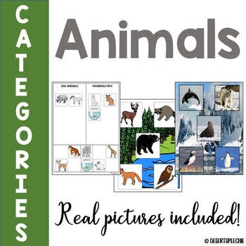 Animal Categories by Desert Speechie | Teachers Pay Teachers