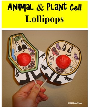 Preview of Animal Cell & Plant Cell Lollipops