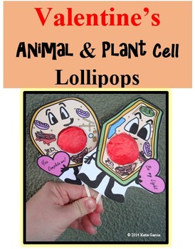 Preview of Animal Cell & Plant Cell Valentine's Lollipops