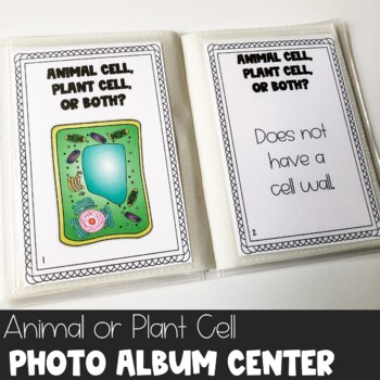 Preview of Animal Cell or Plant Cell Photo Album Center Print and Digital