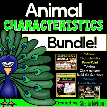 Preview of Animal Characteristics BUNDLE! Powerpoint, Sorting Activities, Printables