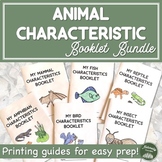 Animal Characteristics Booklet Bundle