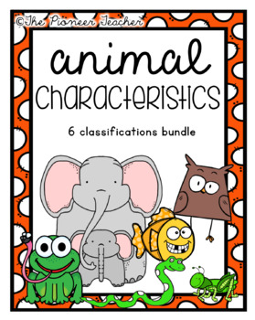 Animal Characteristics Bundle {Kindergarten} by Kids and Coffee | TPT