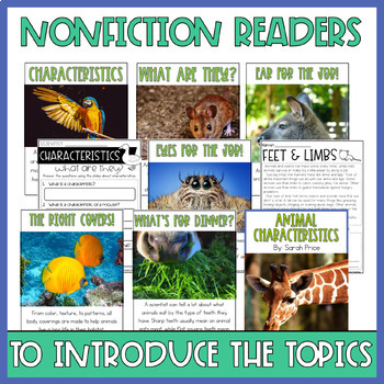 Animal Characteristics Activities and Worksheets | TpT