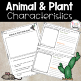 Animal Characteristics Journal Notes, Needs and Adaptations
