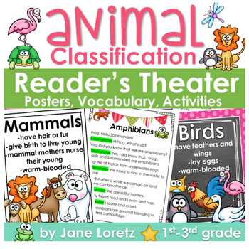 Preview of Animal Classification ELA and Science Unit, 1st grade, 2nd grade, 3rd grade