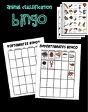 Animal Classification Bingo Vertebrates and Invertebrates
