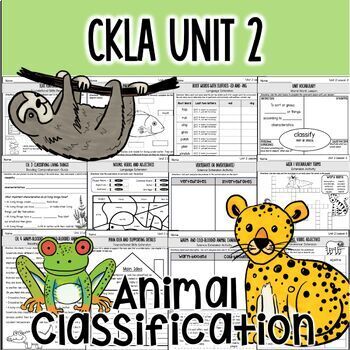 Preview of Animal Classification CKLA 3rd Grade Unit 2 Supplement Pack