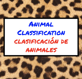 Preview of Animal Classification / Clasificación de animales