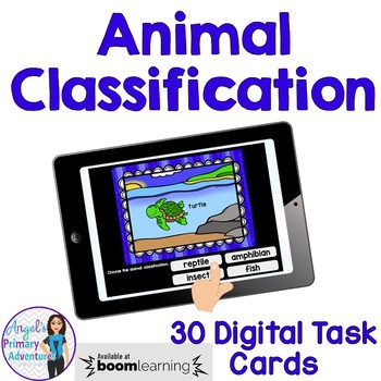 Preview of Animal Classification Digital Task Cards BOOM CARDS