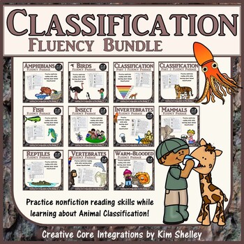 Preview of Animal Classification Fluency BUNDLE