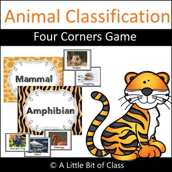 Preview of Animal Classification Four Corners Game 