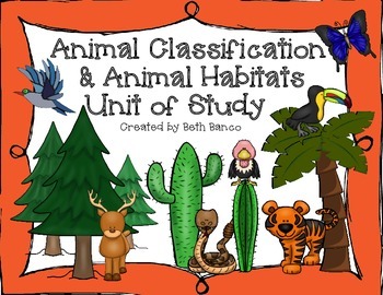 Preview of Animal Classification & Habitat Unit With Student Recording/Response Booklets