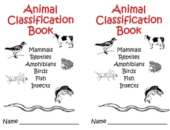 Animal Classification Mini Book 2nd/3rd by Mizell Multiage | TpT