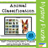 Animal Classification Mystery Picture Puzzle using Google Sheets