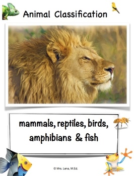 Preview of Animal Classification NGSS Lesson