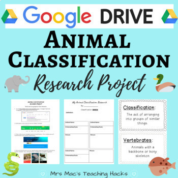 Preview of Animal Classification Research Project [Google Drive]