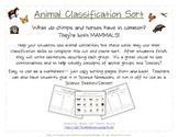 Animal Classification Sort- 6 Different Groups!