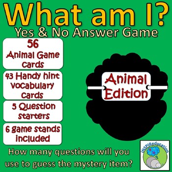 Preview of Animal Classification - Taxonomy - What am I? Yes/No Game and Resources